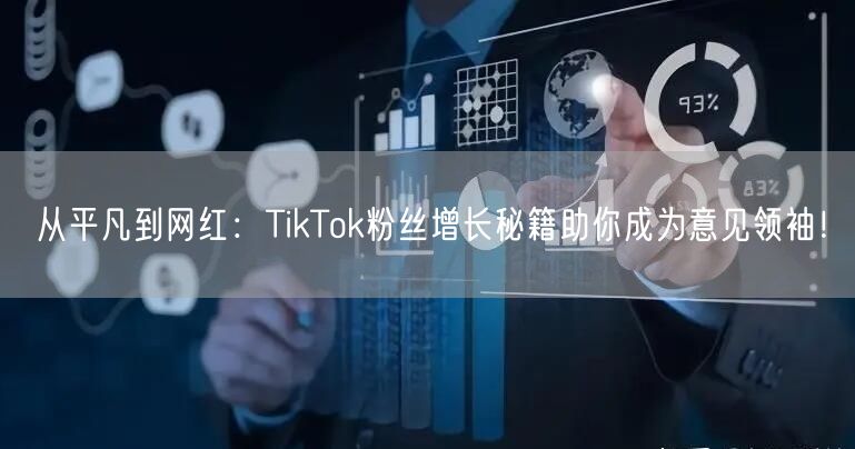 从平凡到网红：TikTok粉丝增长秘籍助你成为意见领袖！